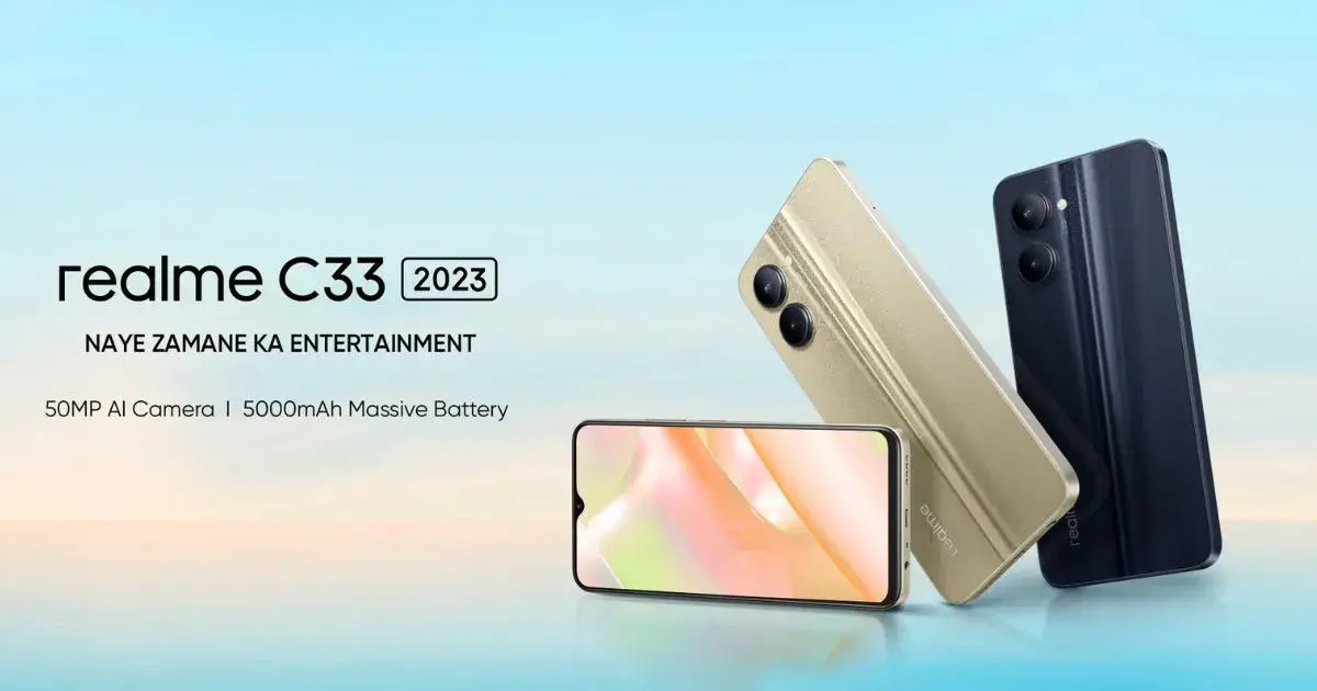 realme 在印度推出 C33 2023 手机:紫光展锐 T612 芯片 + 5000mAh 电池