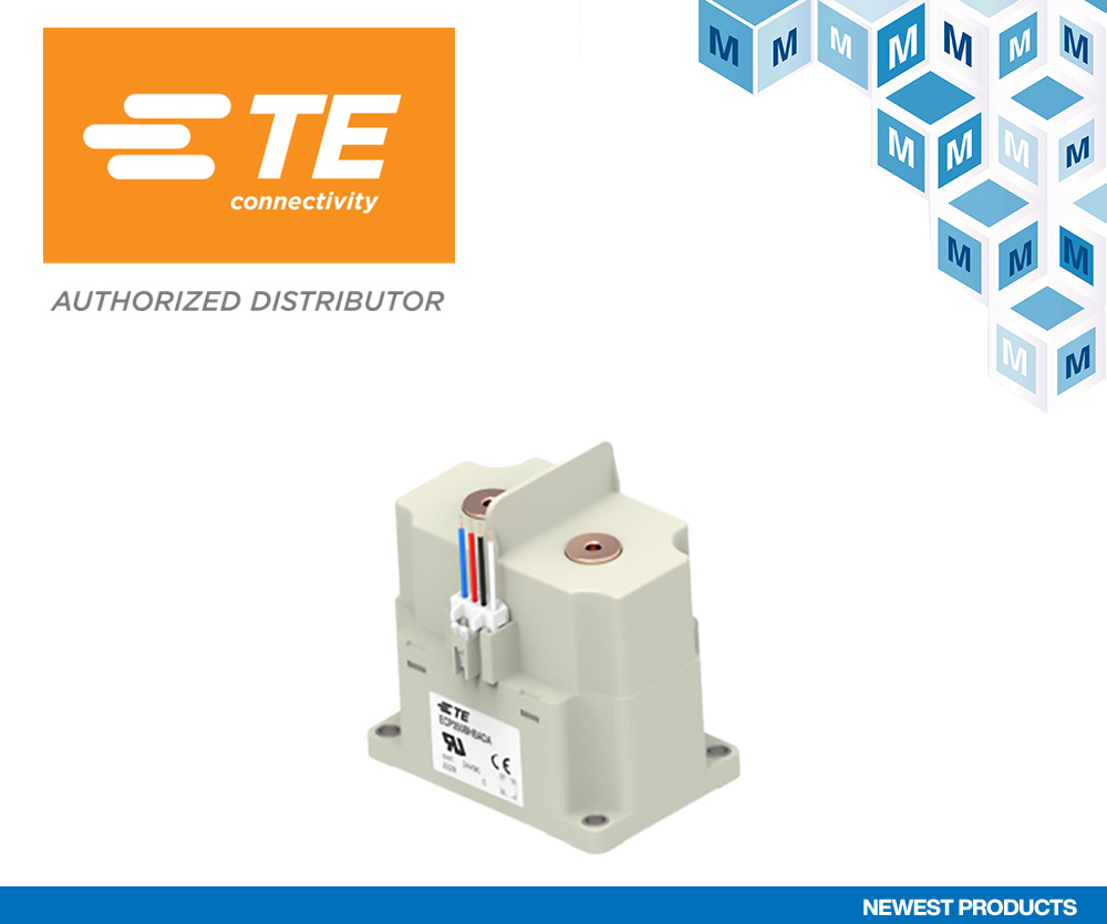 贸泽开售TE Connectivity ECPx50B高压接触器