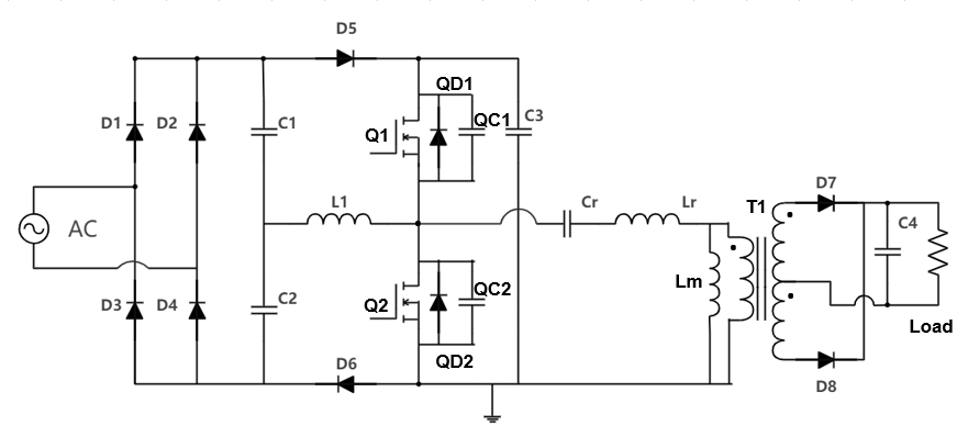 具备高功率因数性能的单级AC-DC拓扑结构